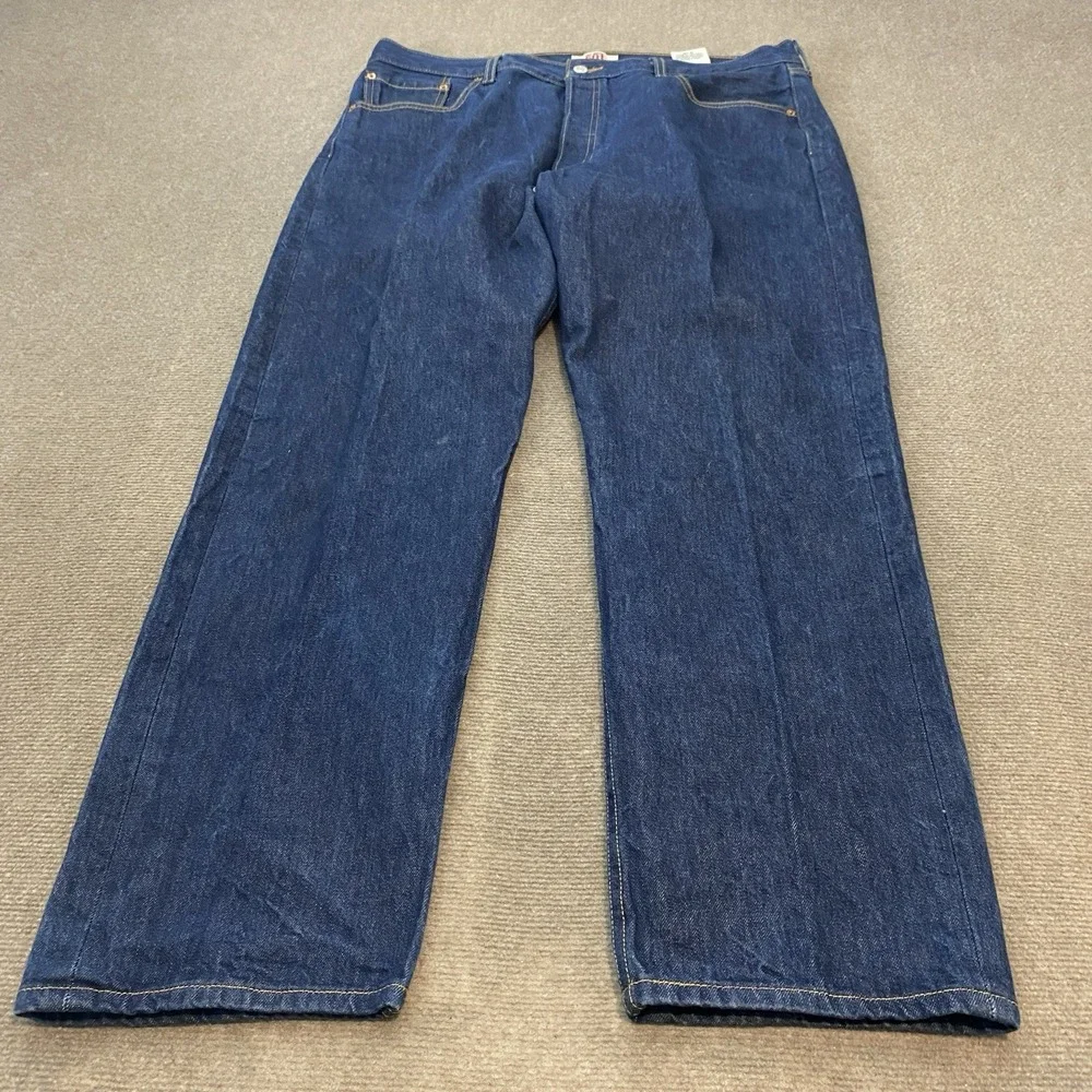 vtg Levis 501 Jeans Mens 40 Fits 39x30 Y2K Button Fly Blue Distressed‎ Denim 90s